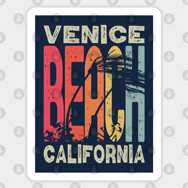 Venice Beach California Sticker by Etopix